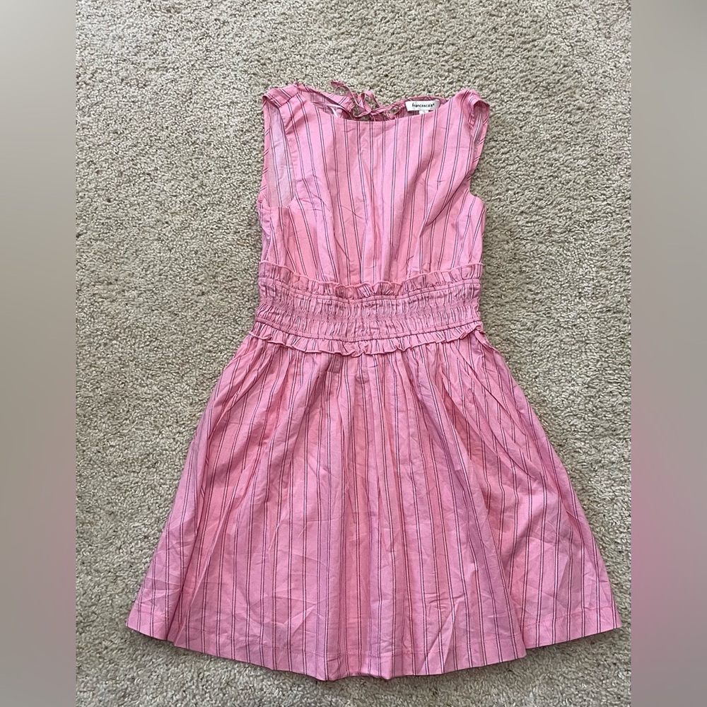 Francesca's Collections Pink Striped Casual Dress